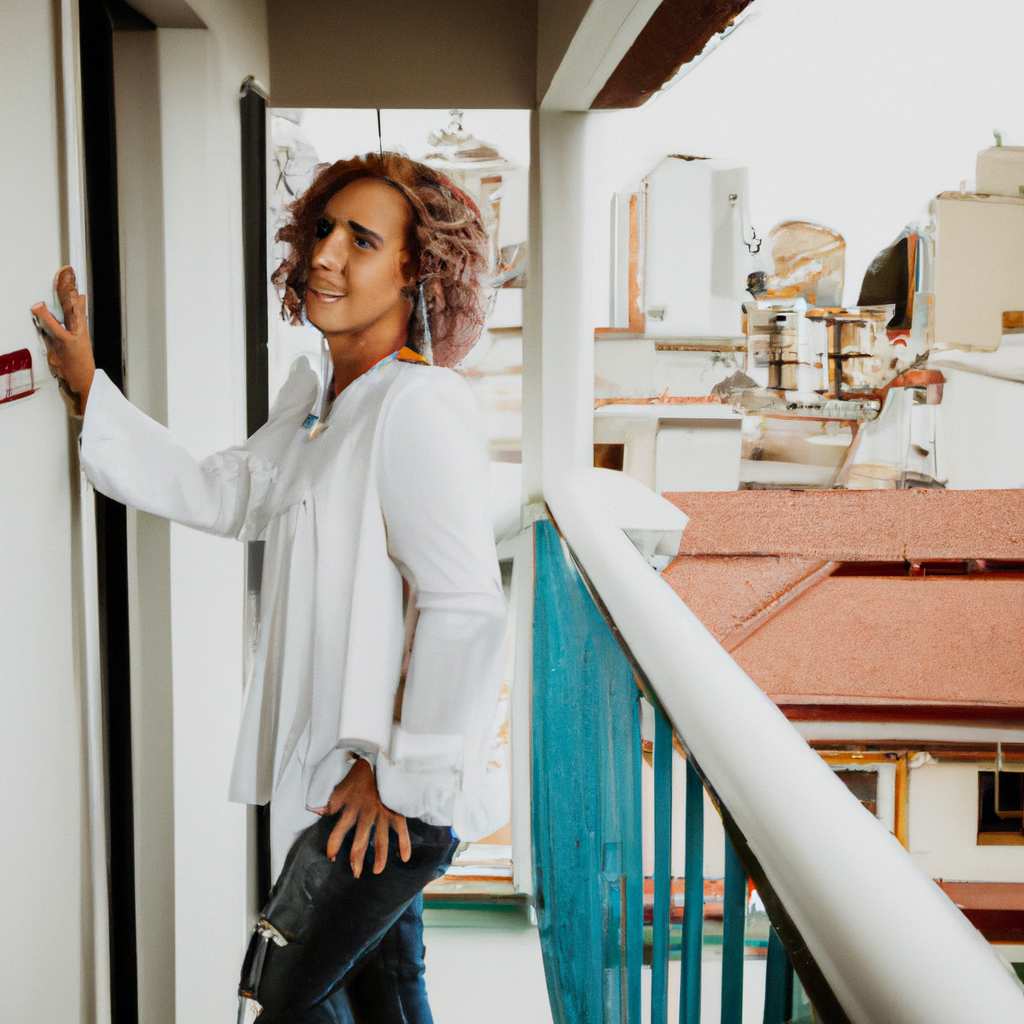 Mulher de negócios em sua nova casa